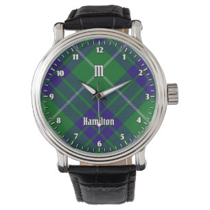Relógio Clan Hamilton caçando o Tartan Watch
