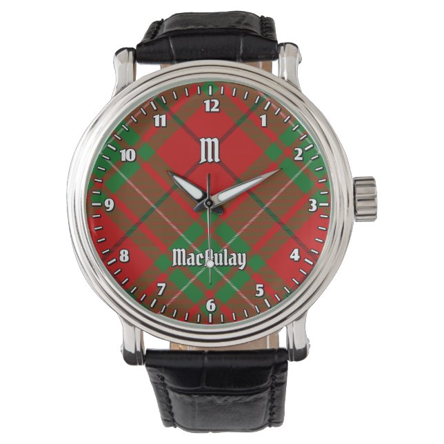 Relógio Clan MacAulay Tartan Watch (Frente)