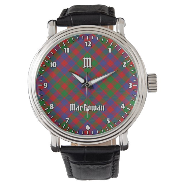 Relógio Clan MacGowan Tartan (Frente)