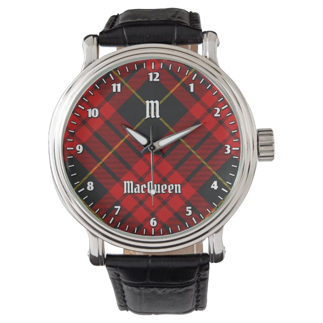 Relógio Clan MacQueen Tartan (Frente)