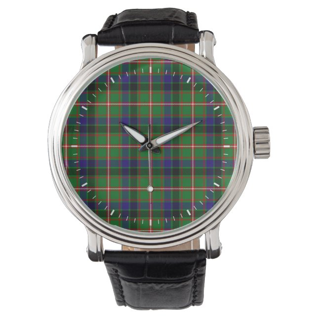 Relógio Clan Reid Tartan (Frente)