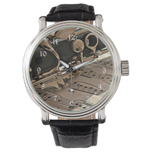 Relógio Clarinet Closeup