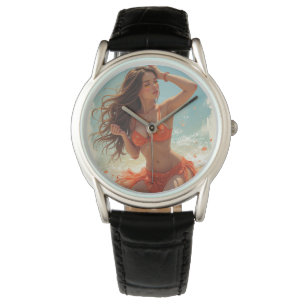 Relógio Classic Black Leather Watch (C.C)