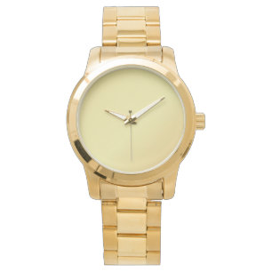 Relógio Clássico Elegante Dourado Teal Women's