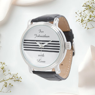 Relógio Clássico Personalizado Elegante Simples