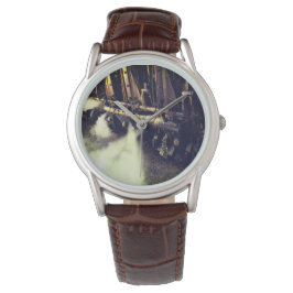 Relógio Clássico Vapor Train Wrist Watch for Men