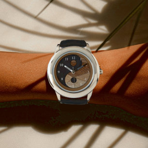 Relógio Classy Meditation Bamboo Yin Yang