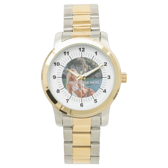 Relógio CLASSY! 🕰️ Two-Tone Oversized Watch (Frente)