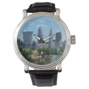 Relógio Cleveland, OH Classic River Skyline Watch