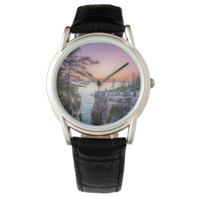 Relógio Coastline | Ravens Nest Acadia National Park Maine (Frente)