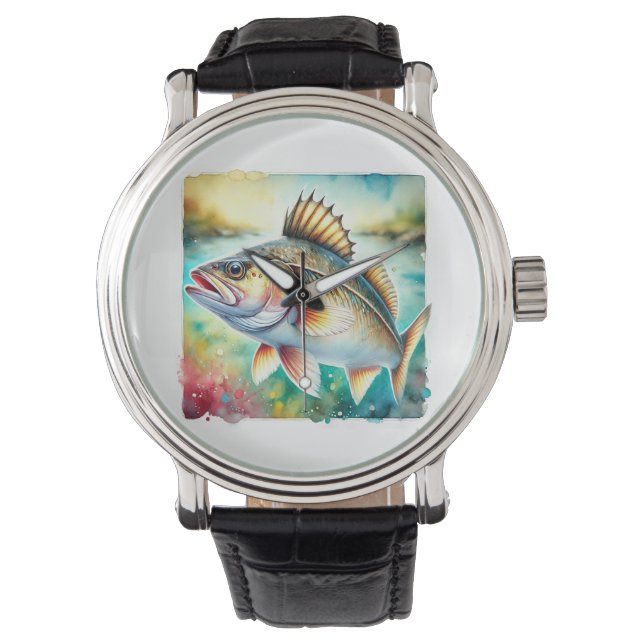 Relógio Cod Fish 190724AREF127 - Watercolor (Frente)