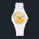 Relógio Coelhinho Amarelo e Grama Verde por Chariklia Zarr<br><div class="desc">Lâminas de grama verde apareceram do chão, cercando um coelho amarelo nesta peça de Chariklia Zarris. Um impressão excelente para colocar no berçário de uma criança, ou para dar como presente a alguém que ama coelhos!</div>