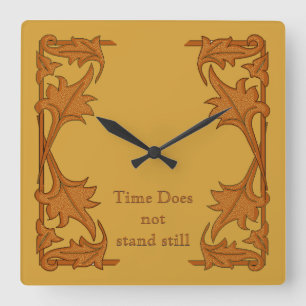 Relógio - Colchetes de folhas