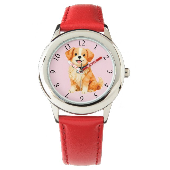Relógio Coleção Personalizada de Cuidado Moderno para Cães (Frente)