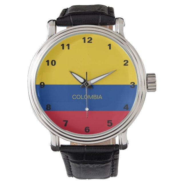 Relógio Colombia Flag Watch (Frente)