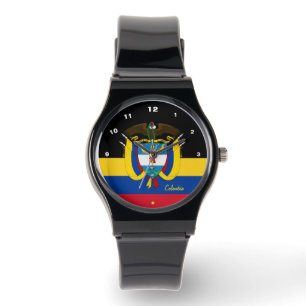Relógio Colombiana Flag watch, Emblem, Colombia/sport