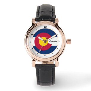 Relógio Colorado Flag & Colorado fashion USA /design