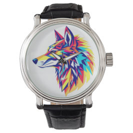 Relógio Colorful Geometric Wolf eWatch Watch