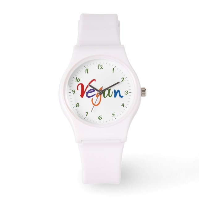 Relógio Colorir Vegan (Frente)
