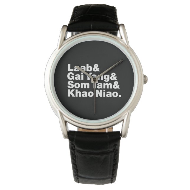 Relógio Comida da Rua Isaan Tailandesa (Frente)