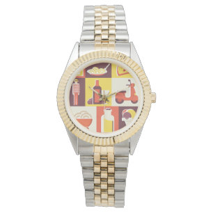 Relógio Comida italiana, comida italiana