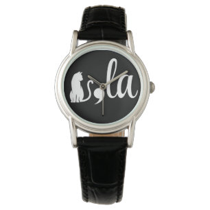 Relógio Comma La Kamala Harris - mãe de gato para Kamala