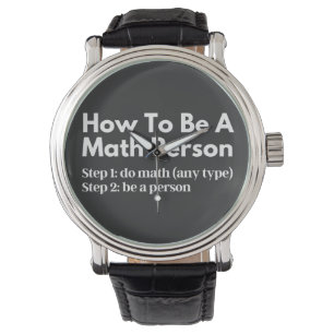 Relógio Como Ser Uma Pessoa De Matemática