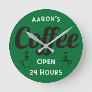 Relógio Compre de Café Retroativo Personalizado