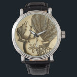 Relógio Conchas Neutras e Coleção de Corais<br><div class="desc">Vá por debaixo d'água para explorar o mar com todas essas diferentes criaturas marinhas. Esta obra de arte safra é uma adição perfeita a qualquer amante de anêmonas marinhos. Pegue seu impressão de arte hoje em dia em seu produto.</div>