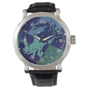 Relógio Constelação de caranguejo cancer Vintage Astrologi