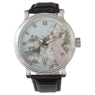 Relógio Conto de Fadas Vintage A Bela Adormecida por Edmun