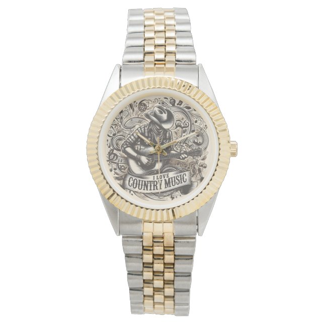 Relógio Contry music. (Frente)