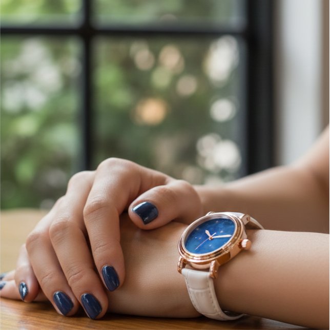 Relógio Copper Rose Gold Snowflake Women's Analog Watch (Criador carregado)