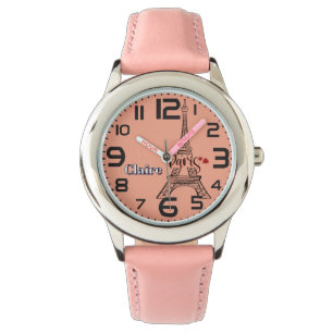 Relógio Coração de Amor em Torre Eiffel de Paris