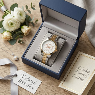 Relógio Coração Infinito Personalizado para Casal no Anive
