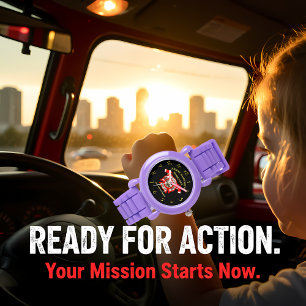 Relógio Corpo De Bombeiros Dourado E Crachá Vermelho Com E