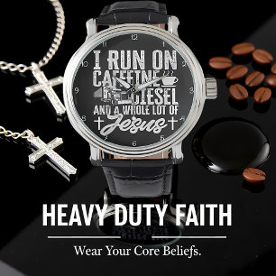 Relógio Corra Com Cafeína, Diesel, Jesus