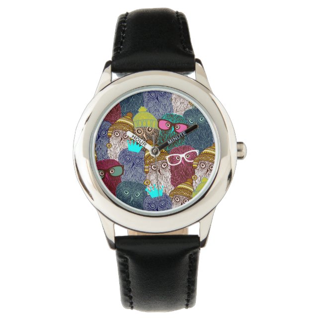 Relógio Coruja na coroa (Frente)