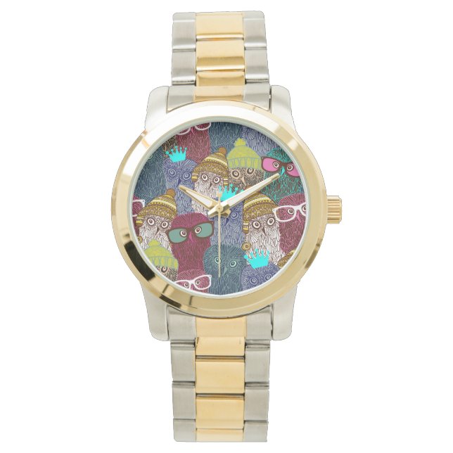 Relógio Coruja na coroa (Frente)