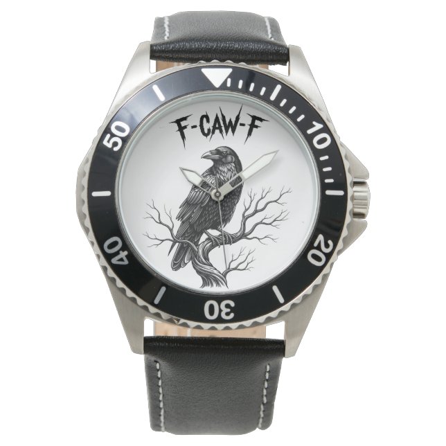 Relógio Corvo - F-Caw-F (Frente)