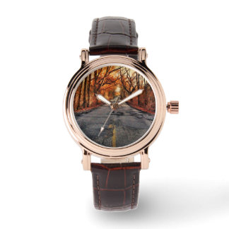 Relógio Country Road em Fall Brown Leather Watch