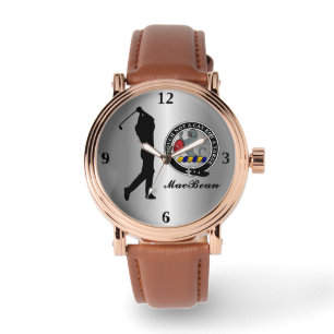 Relógio Crachá de clã MacBean (Dele) Golf