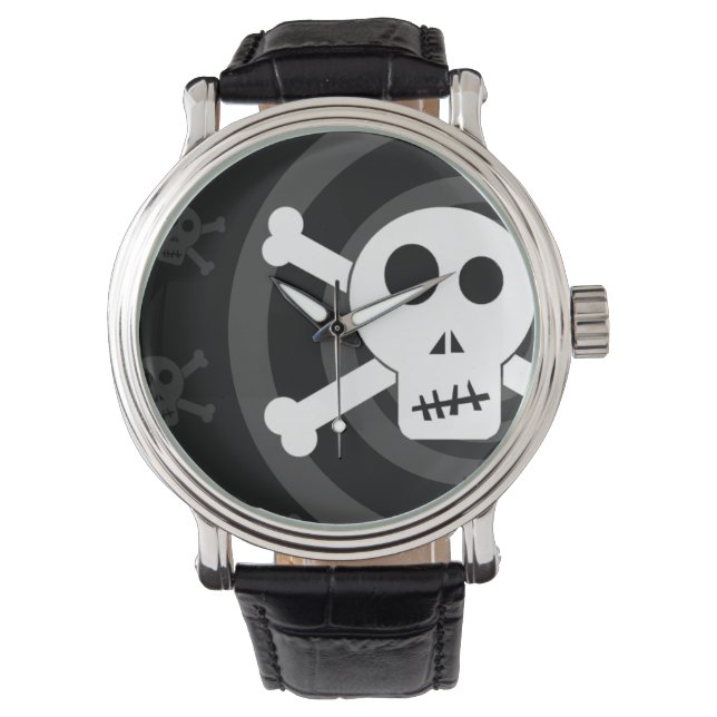 Relógio Crânio e Crossbones (Frente)