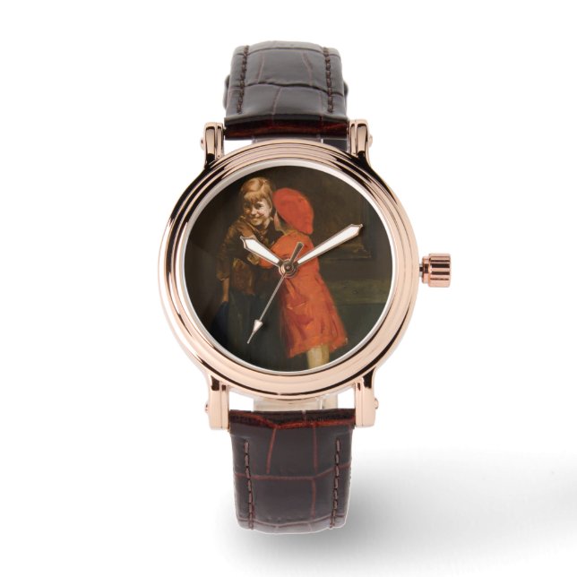 Relógio Crianças Brincando no Canto (Cute Kids) (Frente)