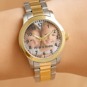 Relógio Crianças personalizadas nomes de fotos de crianças