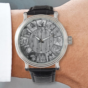 Relógio Crie seu quartel-general russo de colagem de fotos