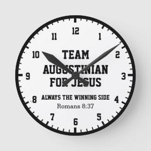 Relógio cristão redondo TEAM JESUS