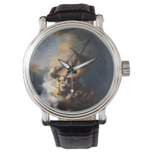 Relógio Cristo De Rembrandt Van Rijn Na Tempestade Sea Gal