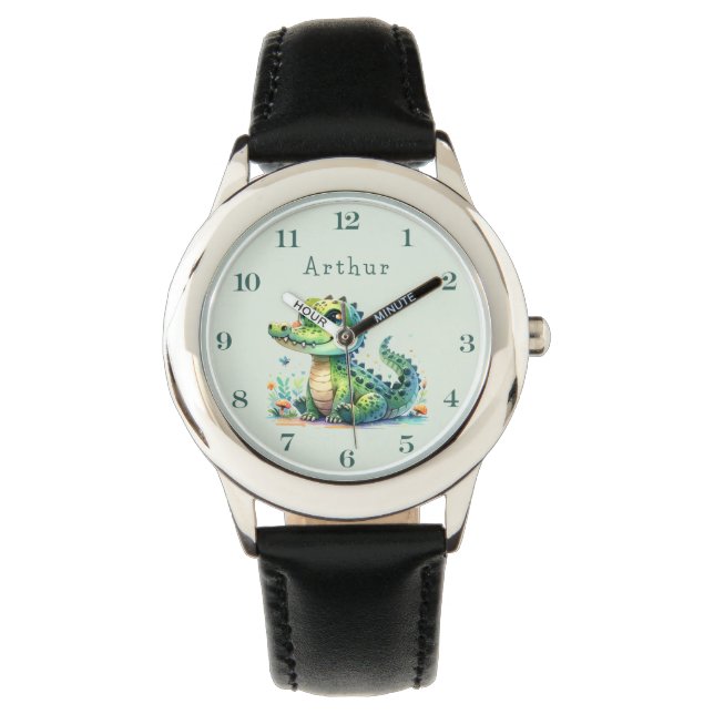 Relógio Croc O'Clock: Personalized Jungle Time (Frente)