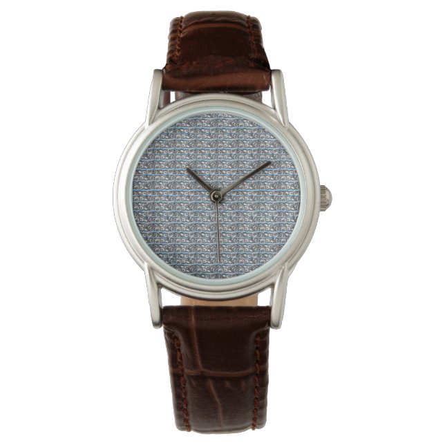 Relógio Cross Filigree Design Blue Pattern (Frente)